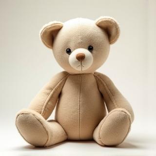 Handmade plush bear toy